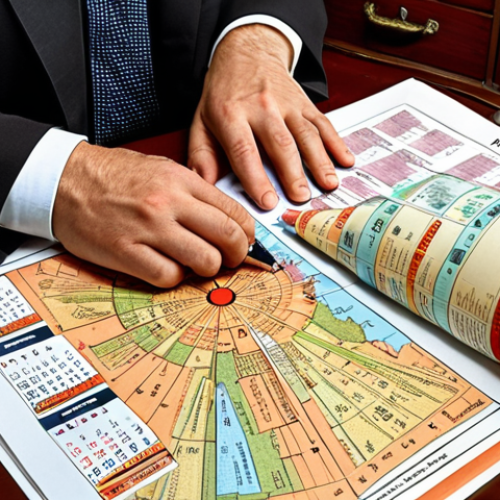 Home 23 A determined professional, possibly Italian, sits at a meticulously organized study desk, intently examining a large, complex official document, resembling a public competition announcement ('bando'). Highlighters and pens are strategically placed, and a visible planner or digital calendar on the side emphasizes methodical preparation. A subtle visual metaphor of a compass or detailed map appears integrated with the legal books on the desk, symbolizing guidance and clarity amidst dense information. The lighting is bright and focused, creating an atmosphere of empowering determination and clear strategy. Realistic, high detail, professional photography.