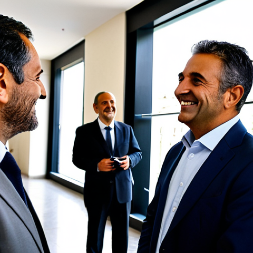 **

"A professional and friendly Italian "Amministratore di Condominio" (condominium manager), fully clothed in business attire, is shown actively listening to a group of residents in a well-lit, modern building lobby in Rome. The scene depicts a positive and collaborative atmosphere, with residents smiling and engaged. Emphasis on creating an approachable and trustworthy image. Safe for work, appropriate content, professional, modest. Perfect anatomy, natural proportions, well-formed hands, proper finger count."

**