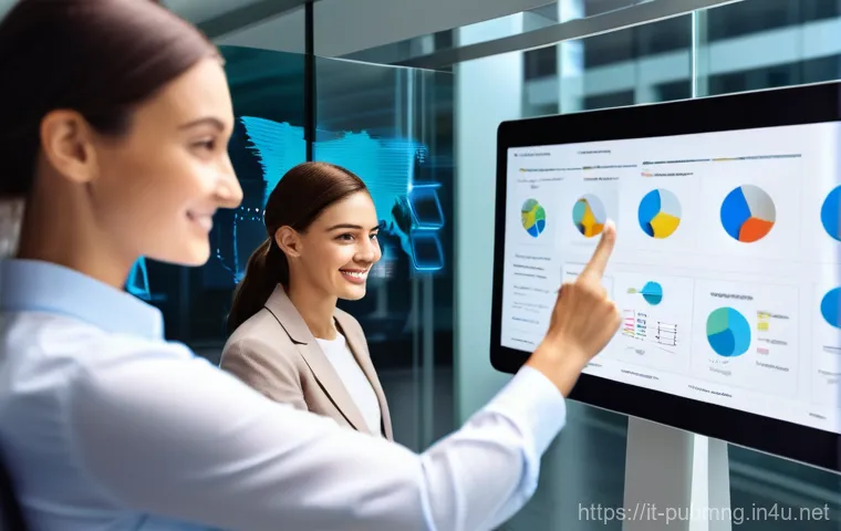 공공관리사 실무에서 자주 사용하는 소프트웨어와 도구 - **Prompt 1: Agile Digital Administration in Action**
    A vibrant, sunlit, ultra-modern public admi...