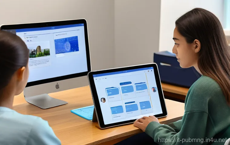 공공관리사 시험 대비를 위한 스터디 그룹 운영 사례 - **Prompt:** "A group of four diligent young adult students, two male and two female, are deeply imme...