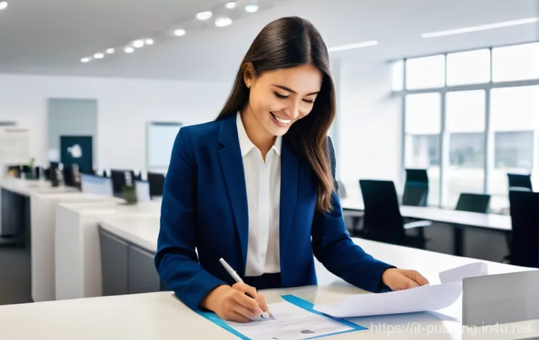 공공관리사 실무에서 자주 발생하는 문제 해결 사례 - **Digital Labyrinth Navigation:**
    A vibrant and slightly chaotic scene depicting a young adult (...