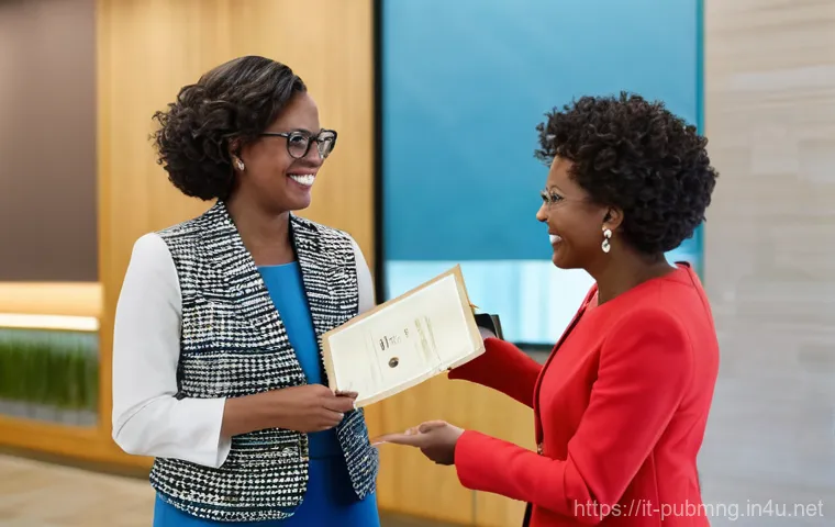 공공관리사 시험을 준비하는 데 도움되는 강의 - **Prompt:** A diverse group of three public administration professionals (one woman in her 30s, one ...