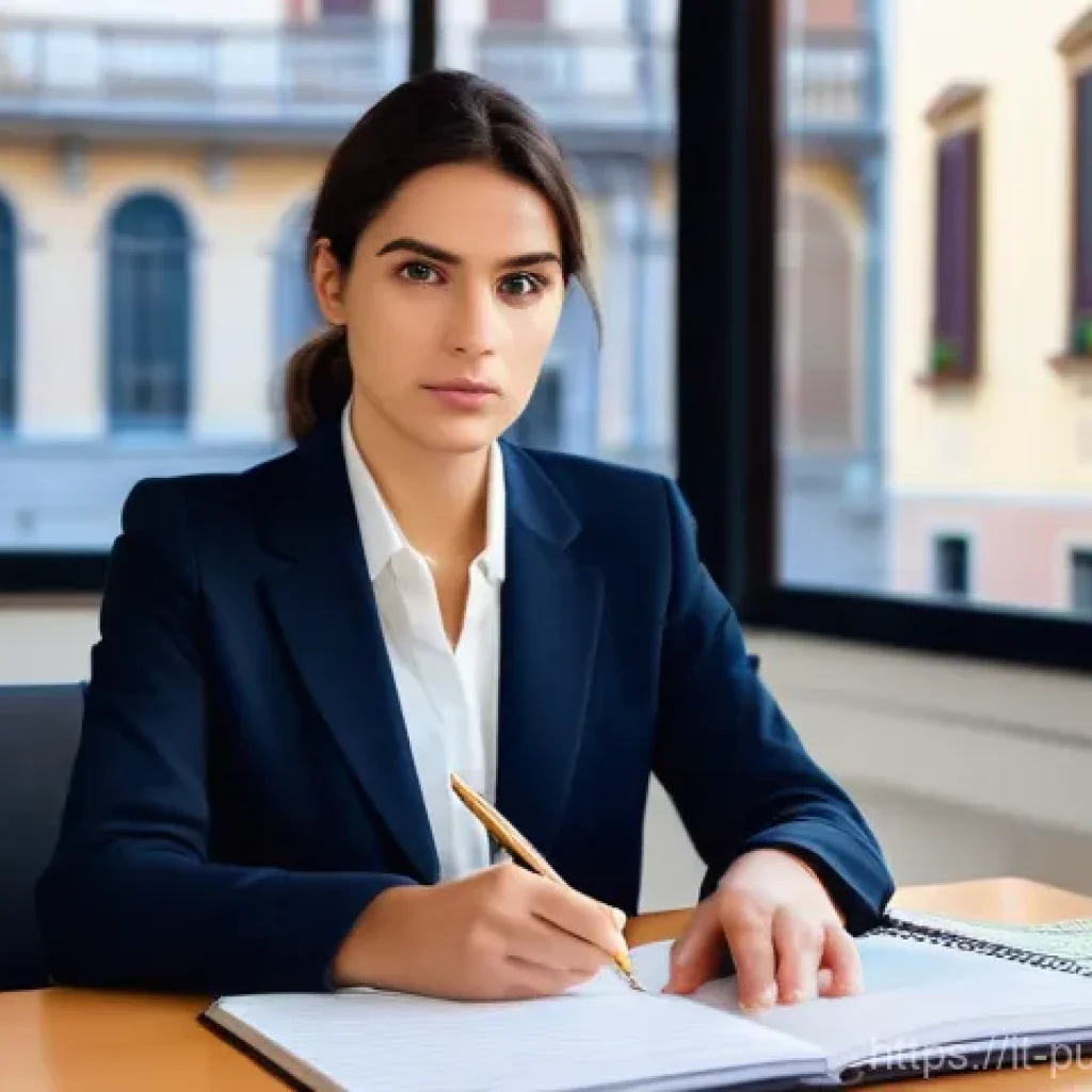 공공관리사 필기시험에서 자주 출제되는 주제 - **Prompt: Dedicated Italian Public Servant Analyzing Laws in a Modern Office.**
    A focused young ...