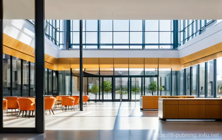 공공관리사 직무에서의 윤리적 딜레마 해결 방법 - "A bright, spacious, and modern Italian municipal building, featuring large, inviting glass walls an...