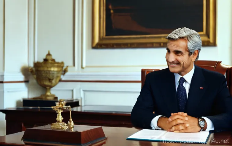 공공관리사 실무에서 자주 발생하는 윤리적 문제 - **"Hidden Conflict of Interest":**
    A realistic, high-definition image of a middle-aged Italian p...