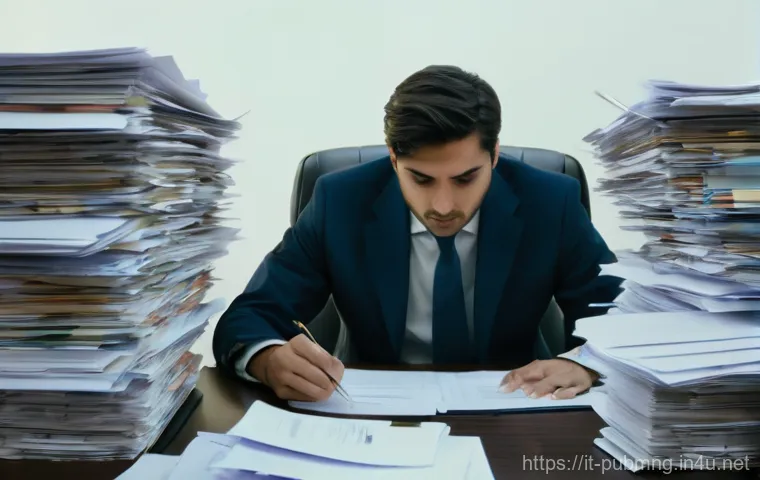 공공관리사 실무에서 자주 발생하는 윤리적 문제 - **"Hidden Conflict of Interest":**
    A realistic, high-definition image of a middle-aged Italian p...