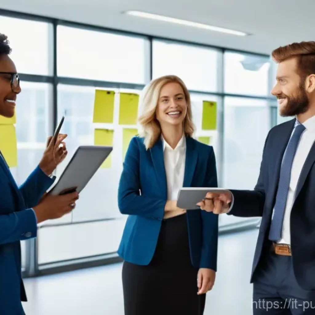 공공관리사 취업 시 추천하는 자기소개서 작성법 - **Prompt 1: Modern Public Administration Collaboration**
    "A bright, contemporary government offi...