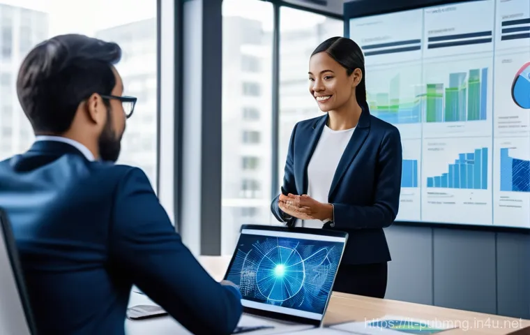 공공관리사와 관련된 최신 트렌드 - A bright and optimistic scene depicting a modern Italian public administration building, characteriz...