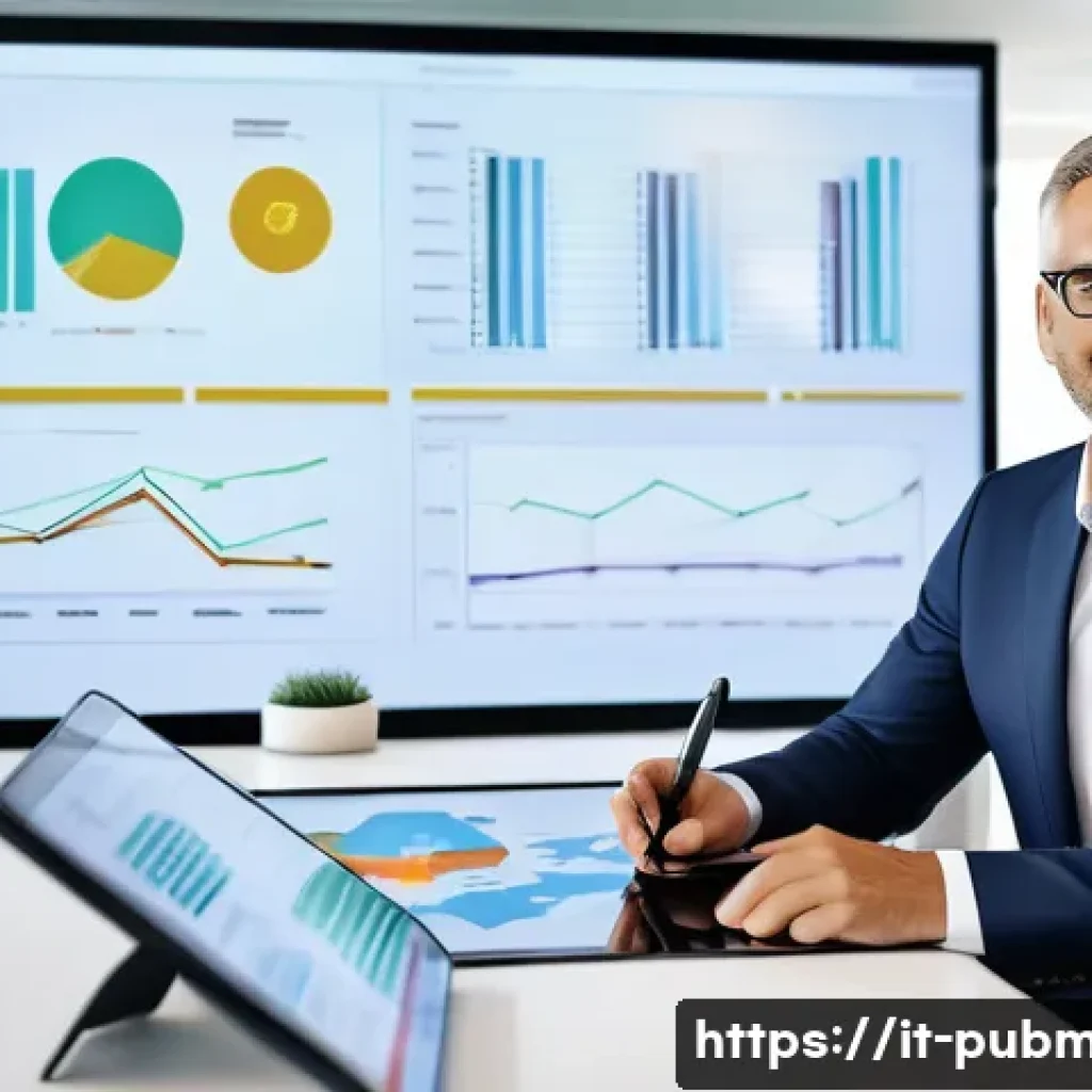 공공관리사 자격증 취득 후 진로 - A professional public manager in a modern Italian municipal office, dressed in formal business attir...